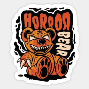 Teddy Bear Horror Toy Sticker